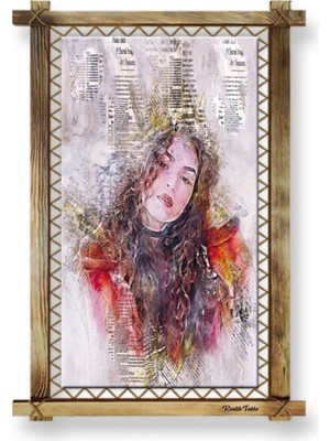 Marsilyan- Eyfel Kulesi Modern Kanvas Rustik Tablo