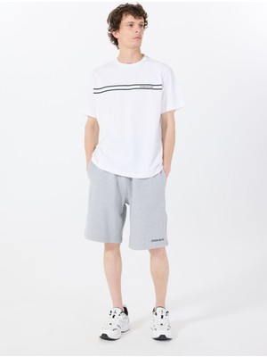 Gri Erkek Loose Fit Desenli Sweat Şort M5GD49KCPR1H90Z Gj Reg Embro Short