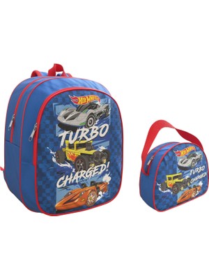 Hot Wheels Lisanslı Beslenmeli  Ilkokul Sırt Çantası Seti