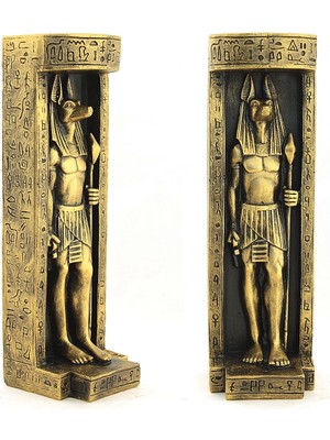 Anubis Figürlü Mumluk