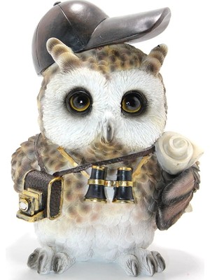 Steampunk Polyester Baykuş Figürü Model 2