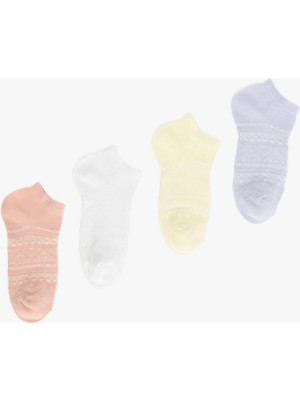Koton 4'lü Çok Renkli Patik Çorap Seti