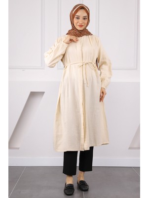 Taş Bel İpli Müslin Tunik