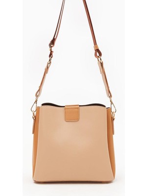 930126 Vizon-Camel  Kadın Omuz Çantası Levidor