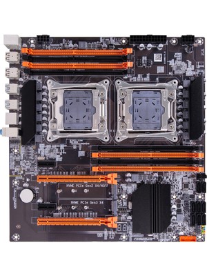 Turbox ZX_DU99D4 X99 Sata.m2 Ddr4 2800MHZ USB 3.0 G.lan 2011-V3 Çift Işlemcili Anakart