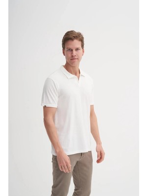 Cazador Polo Yaka Regular Fit Örme Dokulu Tişört