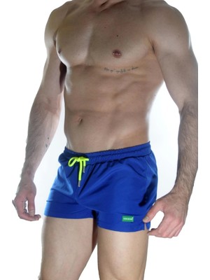 Erkek Mavi Mini Mayo Short