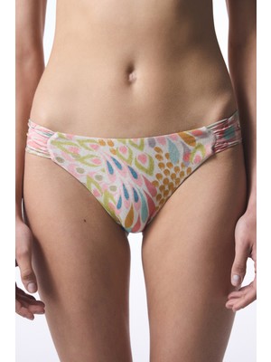 Faro Boncuklu Yüksek Bel Hipkini Bikini Altı