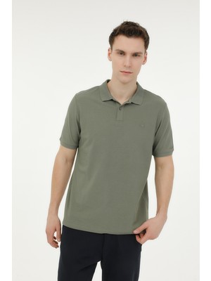 Lumberjack M-CT953 BASIC P.T-SH 4FX Haki Erkek Kısa Kol T-Shirt