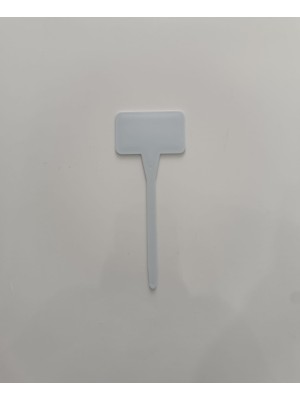 Serinova Beyaz Plastik Bilgi Etiket 3,5 x 5,5 cm 10 Adet