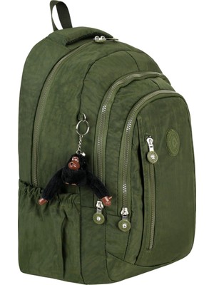 Suya Dayanıklı Krinkıl Kumaş Lise ve Ortaokul Sırt Çantası Günlük Kadın ve Erkek Çantası.