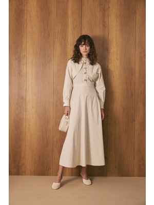 Kyle Poplin Elbise Taş