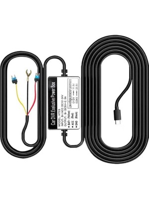 Azdome HT03 Hardwire Kit Araç Kamerası Park Kiti Sigorta Güç Bağlantı Kablosu (Tüm Modellerle Uyumlu 12-24V)