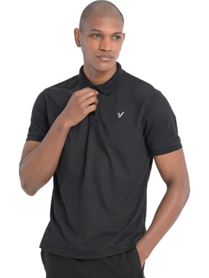 Furano Erkek Siyah Günlük Stil T-Shirt 25YE017-SYH