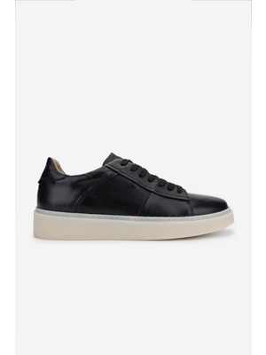 Valmenti Erkek Hakiki Deri Siyah Deri Sneakers & Spor Ayakkabı 233 5629 Erk Ayk Y25 Sıyah Dr
