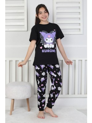 %100 Pamuk Yazlık Kısa Kollu Terletmeyen Yumuşak Kumaşlı Kız Çocuk Pijama Takımı