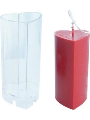 Polikarbon Mum Kalıbı Kalp