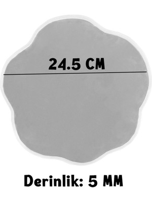 Epoksi Silikon Kalıp Yerli Nişan ve Söz Tepsi Seti Kalıbı Papatya Model 2 Li