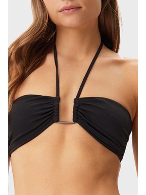 Calvin Klein Boyundan Bağlamalı Bikini Üstü KW0KW02809BEH Bayan Bikini Üstü KW0KW02809 Beh