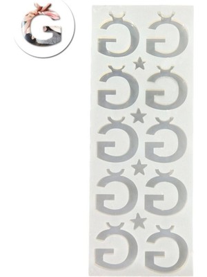 Epoksi Çoklu Silikon Kalıp Ğ Harfi Anahtarlık Reçine Seri Döküm Kalıbı 4 cm 10 Lu