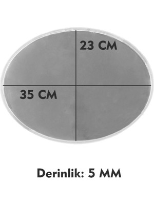 Epoksi Silikon Kalıp Yerli Üretim Oval Tepsi Kalıbı Düz 23X35 cm
