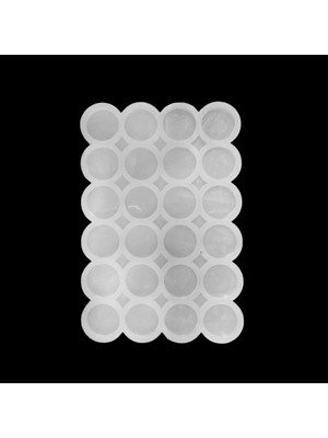 Epoksi Kalıbı Çoklu Daire Kolye ve Anahtarlık Kalıbı 3.3 cm 24 Lü