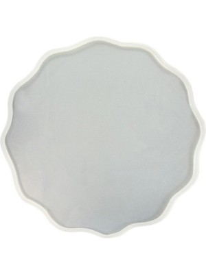 Epoksi Silikon Kalıp Yerli Dalgalı Nişan ve Söz Tepsi Kalıbı 29 cm