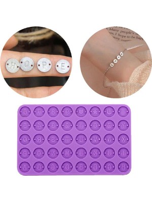 Silikon Epoksi Bileklik Kolye Tespih Harf Pulu Kalıbı