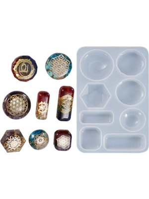 Epoksi Silikon Kalıp Eğlenceli El Sanatları Kolye Ucları 8 Li