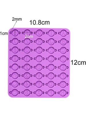 Silikon Epoksi Bileklik Kolye Tespih Harf Pulu Kalıbı