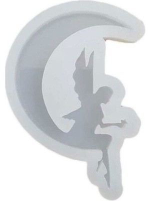 Epoksi Silikon Kalıp Anahtarlık Ay Perizi Kızı Kolye Kalıbı 3.5x6.5 cm