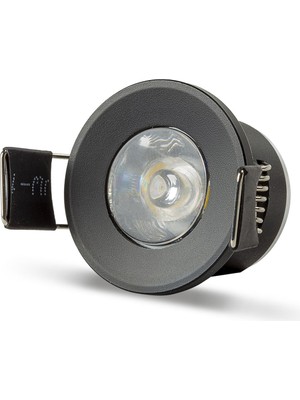 Belirtilmemiş Noas 2W Yıldız Spot Siyah Kasa Beyaz Işık 20ADET