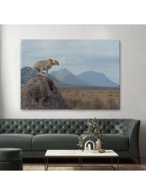 Marsilyan- Leopar Dekoratif Kanvas Tablo -1127