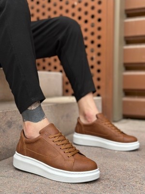 ET0423 Kalın Tırtık Yüksek Taban Taba Bağcıklı Spor Erkek Ayakkabı