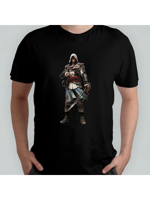 Pixxa Assassin's Creed Unisex %100 Pamuklu Bisiklet Yaka T-Shirt Model 3