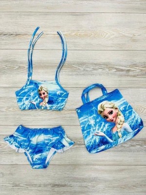 Çantalı Üç Parça Bikini Takım