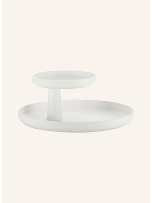 Çift Katlı Yuvarlak Plastik Saklama Kabı – Mat Yüzeyli, 17 cm ve 28 cm Çaplı