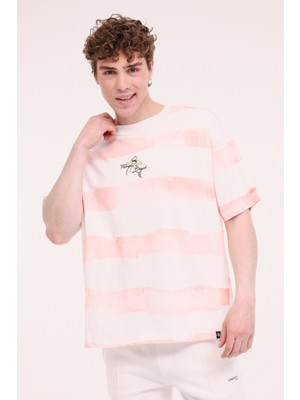 Lumberjack ml Strıpe 11HL110 5fx Somon Erkek Kısa Kol T-Shirt