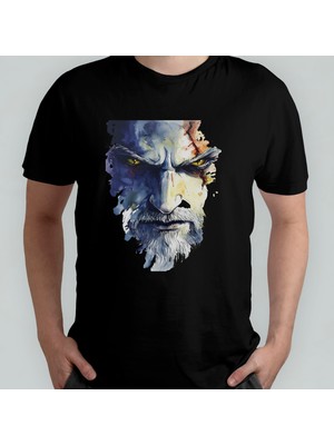Pixxa The Witcher Geralt Unisex %100 Pamuklu Bisiklet Yaka T-Shirt Model 4