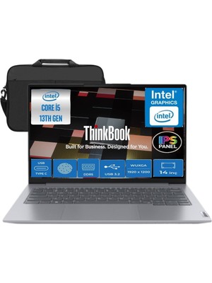 Lenovo Thinkbook G6 Irl Intel Core I5-13420H 32GB Ram 1tb SSD 14" (1920X1200) IPS Fdos 21KG00UCTR Taşınabilir Bilgisayar&çanta