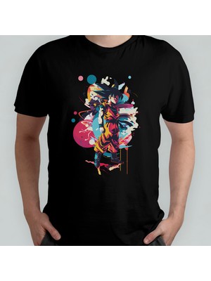 Pixxa Dragon Ball Unisex %100 Pamuklu Bisiklet Yaka T-Shirt Model 7