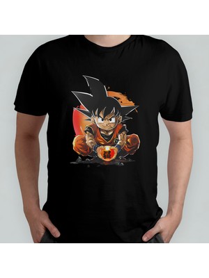 Pixxa Dragon Ball Unisex %100 Pamuklu Bisiklet Yaka T-Shirt Model 1
