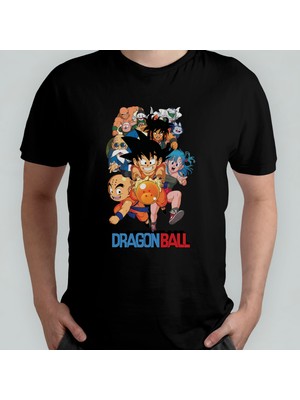 Pixxa Dragon Ball Unisex %100 Pamuklu Bisiklet Yaka T-Shirt Model 3