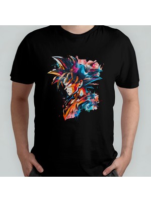 Pixxa Dragon Ball Unisex %100 Pamuklu Bisiklet Yaka T-Shirt Model 5