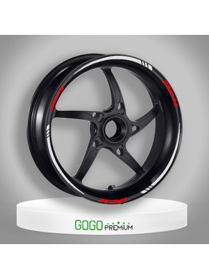 Yeni Özel  Motosiklet Jant Şeridi Parçalı Beyaz Honda Pcx 125 150 2010-2021 Uyumlu Sağ-Sol/ön-Arka