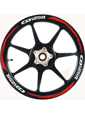 Yeni Özel  Motosiklet Jant Şeridi Honda CB125R Uyumlu Sağ-Sol/ön-Arka