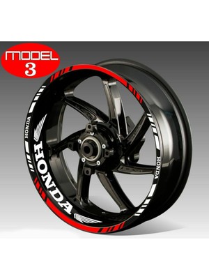 Yeni Özel  Motosiklet Jant Şeridi Kanatlı Sağ-Sol/ön-Arka