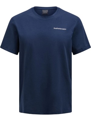 Peak Performance Explore Logo Erkek Mavi Tişört