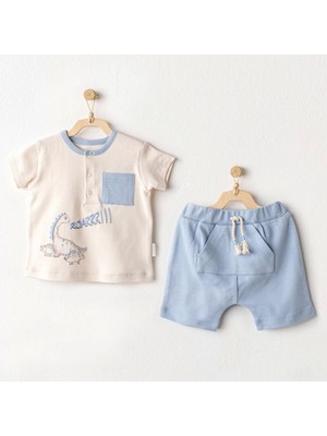 Andywawa AC25915 Dino 2'li Bebek Takım Blue