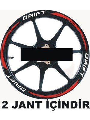 Yeni Özel  Motosiklet Jant Şeridi Mondial Drift Uyumlu Sağ-Sol/ön-Arka